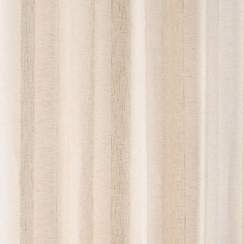 Prêt-à-Poser voilage - 140cmx280cm - rayures lin et blanc KANSAS par Linder