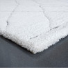Tapis de salon - 160x230cm - Uni / Faux-uni blanc et gris Massai par Ragolle