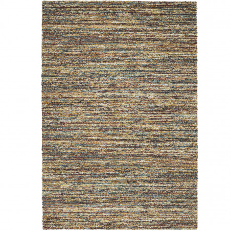 Tapis de salon - 133x195cm - Contemporain rouge,bleu et camel Mehari par Ragolle