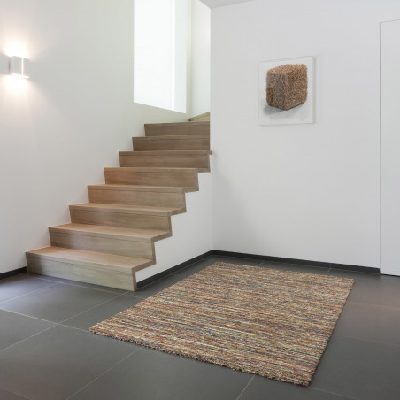 Tapis de salon - 133x195cm - Contemporain rouge,bleu et camel Mehari par Ragolle Tapis de salon - 133x195cm - Contemporain rouge,bleu et camel Mehari par Ragolle