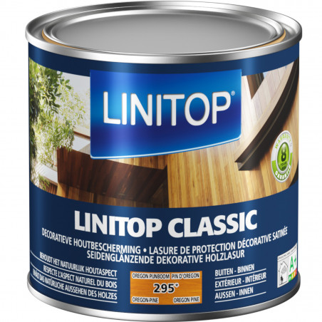 Lasure Boiserie extérieure 1L Pin d'Oregon 295 - Classic par Linitop Lasure Boiserie extérieure 1L Pin d'Oregon 295 - Classic par Linitop