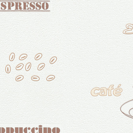 Papier peint expansé sur intissé cuisine café et gris BREAKFAST - Géométrique par Erismann - 6735-02 Papier peint expansé sur intissé cuisine café et gris BREAKFAST - Géométrique par Erismann - 6735-02