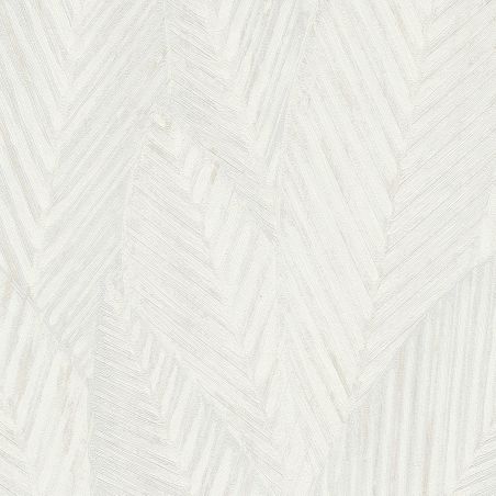 Papier peint intissé végétal blanc et beige TROPIC - Martinique par Erismann - 10391-31