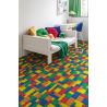 Sol Vinyle/PVC - 2m - tapis de jeux multicolore BLOCKS T87 - Smart Atento par IVC