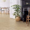 Sol Vinyle/PVC - 4m - parquet chevron naturel AZAY CREAM - Primetex  par Gerflor