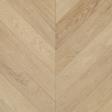 Sol Vinyle/PVC - 4m - parquet chevron naturel AZAY CREAM - Primetex  par Gerflor
