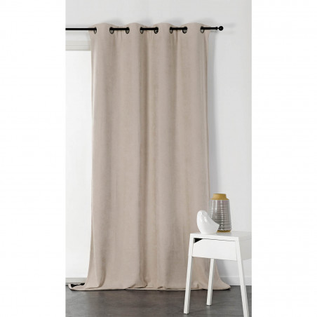Prêt-à-Poser rideau isolant - 140cmx260cm - uni beige ALASKA par Linder Prêt-à-Poser rideau isolant - 140cmx260cm - uni beige ALASKA par Linder