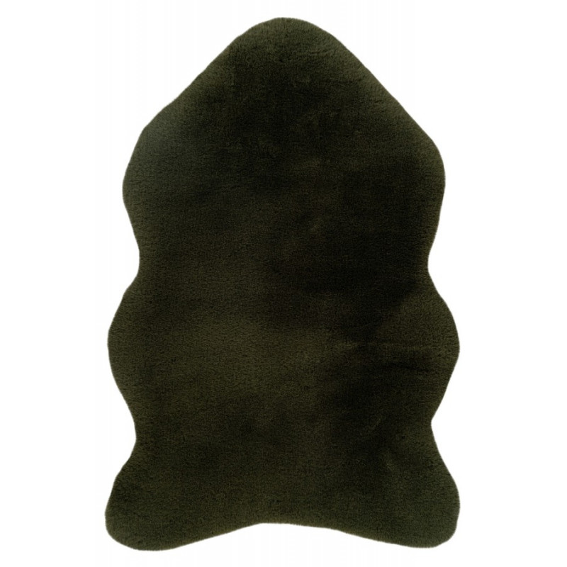 Tapis de salon - 60x90cm - Uni / Faux-uni vert émeraude Heaven Shape par Lalee