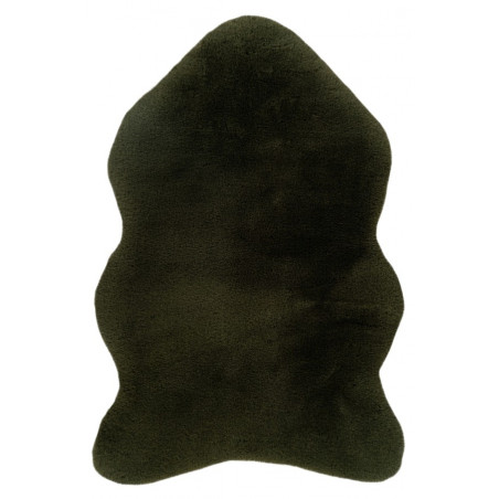 Tapis de salon - 60x90cm - Uni / Faux-uni vert émeraude Heaven Shape par Lalee