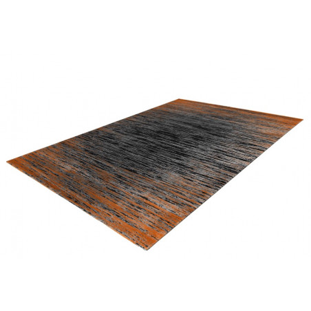 Tapis de salon - 160x230cm - Contemporain gris, noir et orange Pablo par Lalee