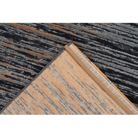 Tapis de salon - 160x230cm - Contemporain gris, noir et orange Pablo par Lalee