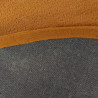 Tapis de salon - ROND diam 120 cm - Uni / Faux-uni camel Heaven Shape par Lalee