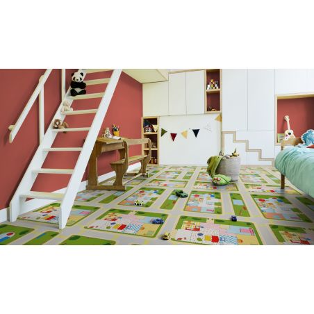 Sol Vinyle/PVC - 2m - tapis de jeux multicolore MA 1ÈRE MAISON- Iconik Confort par Tarkett