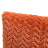 Coussin uni terracotta - 40x40cm - CHEVRON par Amadeus