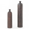 Vase ethnique marron et terre cuite - 63x17x17cm - RWANDA PM par Amadeus