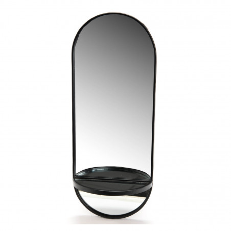 Miroir industriel noir - 51x21x10cm - NATURE par Amadeus