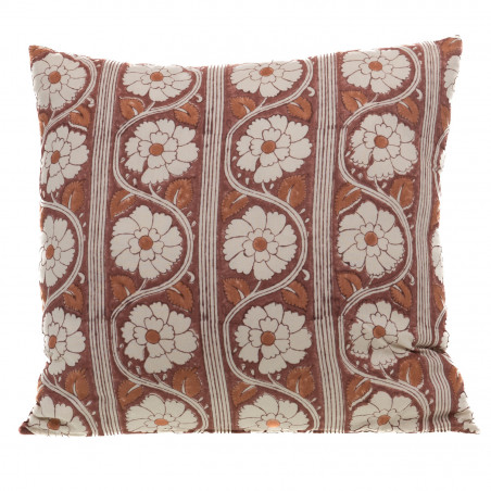 Coussin vintage vieux rose - 50x50cm - NEO CHINEUR par Amadeus