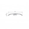 Seuil de porte invisible multi-niveaux - 93cm x 41mm - Noir brossé HARMONY par Dinac