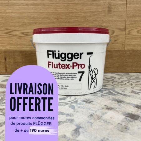 Peinture mur 3L blanc velours - Flutex 7S par Flugger