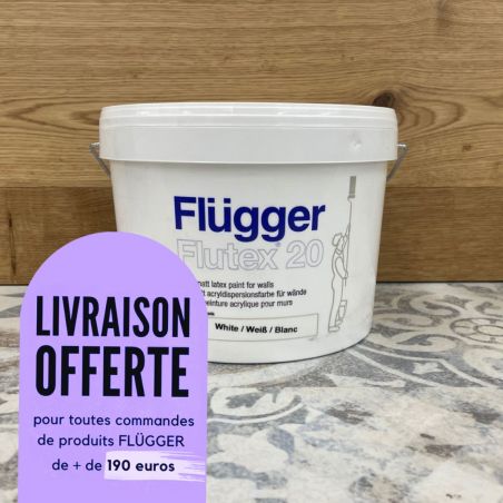 Peinture mur 3L blanc satin - Flutex 20 par Flugger Peinture mur 3L blanc satin - Flutex 20 par Flugger