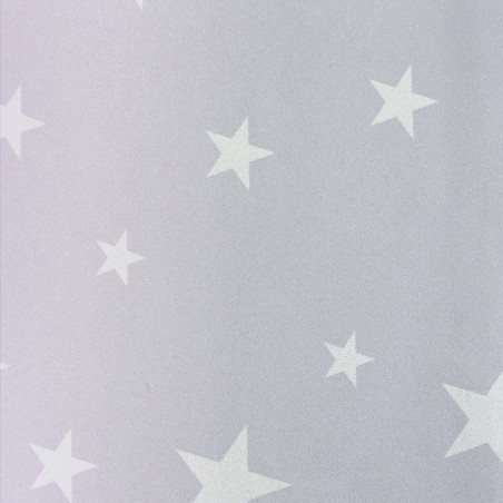 Papier peint standard géométrique blanc pailleté   STARS -  par Ugepa - 347770