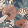 Papier peint vinyle sur intissé végétal marron et corail PALME TROPICALE - Imprim'luxe par Ugepa - 11221001