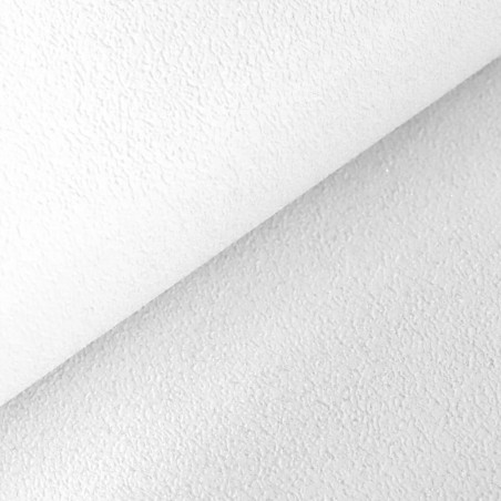 Papier peint standard uni blanc et pailletes grises BASIC - Castle par Ugepa - 350488