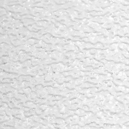 Papier peint standard uni blanc et pailletes grises BASIC - Castle par Ugepa - 350488