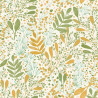 Papier peint vinyle sur intissé floral vert et orange JOY - Green Life 2 par Caselio - 101690369