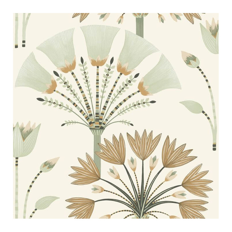 Papier peint vinyle sur intissé arche végétal vert amande MAJESTIC - Elégance par Caselio - 105277029