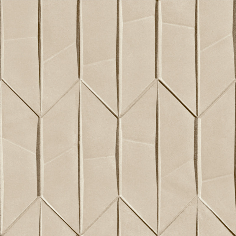 Papier peint intissé graphique beige et marron WALL 3D - Arcadia par Grandeco - A65002