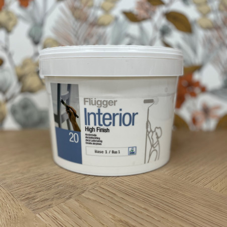 Peinture boiserie intérieure 3L blanc satin - Interior High Finish 20 par Flugger Peinture boiserie intérieure 3L blanc satin - Interior High Finish 20 par Flugger