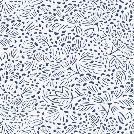 Papier peint intissé végétal bleu KONOHA - Hanami par Caselio - 100336622