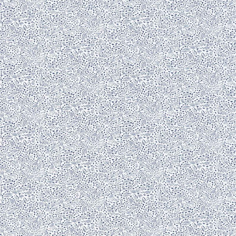 Papier peint intissé végétal bleu KONOHA - Hanami par Caselio - 100336622