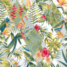 Papier peint intissé tropical vert et rose PARADISE - Jungle par Caselio - 100067434
