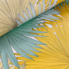 Papier peint intissé feuillage jaune et vert menthe COCONUT - Jungle par Caselio - 100046526