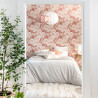 Papier peint intissé floral blanc et cuivre ROMANCE - Dream Garden par Caselio - 102264049