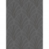 Papier peint intissé art déco noir et or BIG PLUME - Louise par Casadeco - 28919918