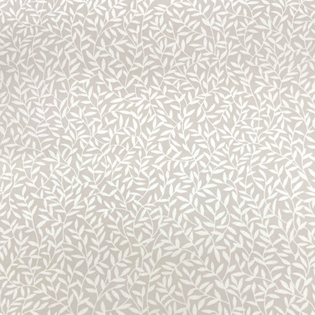 Papier peint intissé feuillage beige nacré ABIGAIL - Oxford par Casadeco - 84121216