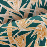 Papier peint intissé végétal vert anglais et orange ALIZARINE  - Portfolio par Casamance - 73960548