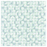 Papier peint vinyle sur intissé géométrique bleu et vert d'eau CURVES - Spaces par Caselio - 100147066