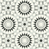 Sol Vinyle/PVC - 3m - carreaux de ciment noir et blanc VIDIMUS 597 Smart Colori par IVC