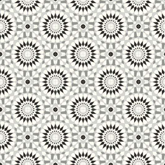 Sol Vinyle/PVC - 3m - carreaux de ciment noir et blanc VIDIMUS 597 Smart Colori par IVC