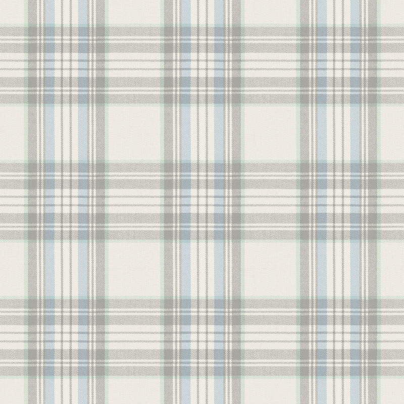 Sol Vinyle/PVC - 2m - tartan beige et bleu TWEED 592 Smart Younique par IVC