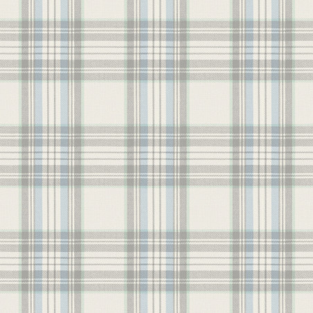 Sol Vinyle/PVC - 2m - tartan beige et bleu TWEED 592 Smart Younique par IVC