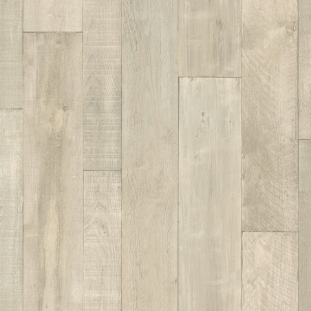 Sol Vinyle/PVC - 4m - parquet vintage blanc et beige VINTAGE PINE SNOW Iconik Life par Tarkett Sol Vinyle/PVC - 4m - parquet vintage blanc et beige VINTAGE PINE SNOW Iconik Life par Tarkett