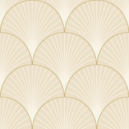 Papier peint vinyle sur intissé art déco beige et doré PROSPERITY - Elégance par Caselio - 105260010 Papier peint vinyle sur intissé art déco beige et doré PROSPERITY - Elégance par Caselio - 105260010