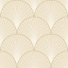 Papier peint vinyle sur intissé art déco beige et doré PROSPERITY - Elégance par Caselio - 105260010
