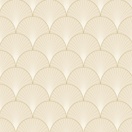 Papier peint vinyle sur intissé art déco beige et doré PROSPERITY - Elégance par Caselio - 105260010 Papier peint vinyle sur intissé art déco beige et doré PROSPERITY - Elégance par Caselio - 105260010