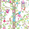 Papier peint standard multicolore FORÊT ENCHANTEE   - Castle par Ugepa - 350497